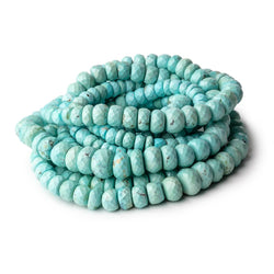 5-9mm Turquoise Faceted Rondelle beads 16 inch 109 pieces (ONLINE ORDER ONLY)