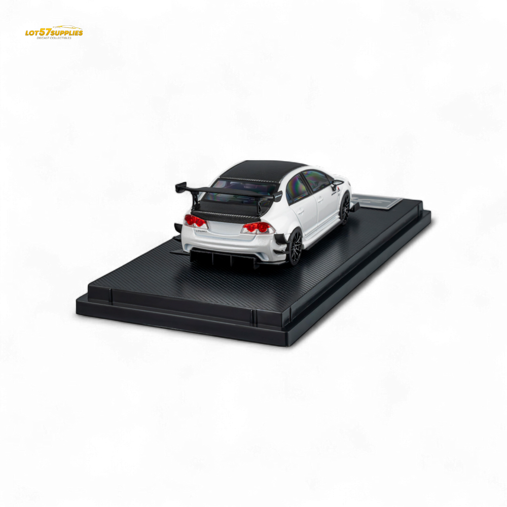 (Pre-Order) Microturbo Honda Civic Type R FD2 Spoon Sports - Metallic White 1:64 (Online Order Only)