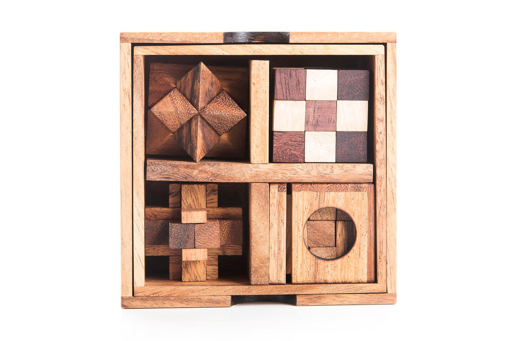 5 Mechanical Puzzle Set - Puzzle Gift Box For Adults (Online Order Only)