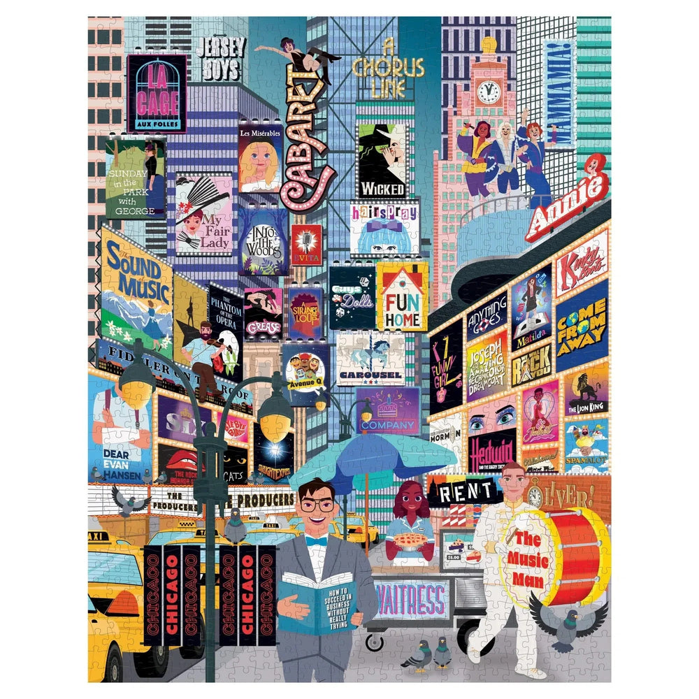 50 Must-See Musicals Bucket List 1000 Piece Jigsaw Puzzle Ridley (ONLINE ORDER ONLY)