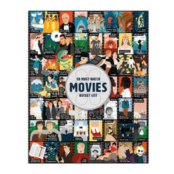 50 Must-Watch Movies Bucket List 1000 Piece Jigsaw Puzzle Ridley (ONLINE ORDER ONLY)