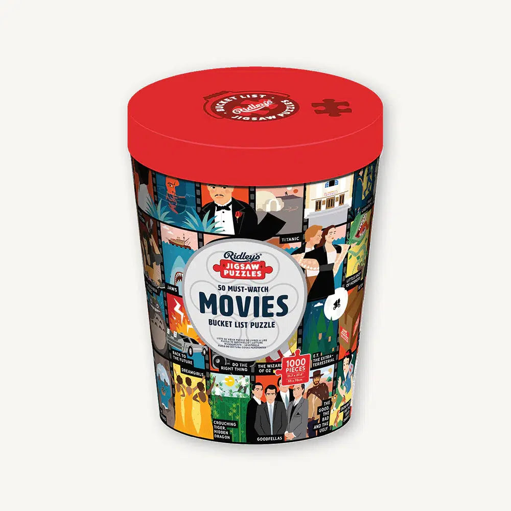 50 Must-Watch Movies Bucket List 1000 Piece Jigsaw Puzzle Ridley (ONLINE ORDER ONLY)