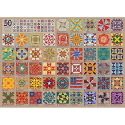 50 States Quilt Blocks 1000 Piece Jigsaw Puzzle Cobble Hill (ONLINE ORDER ONLY)