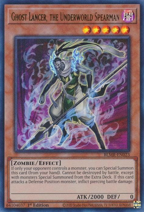 Ghost Lancer, the Underworld Spearman [BLMR-EN023] Ultra Rare (ONLINE ORDER ONLY)