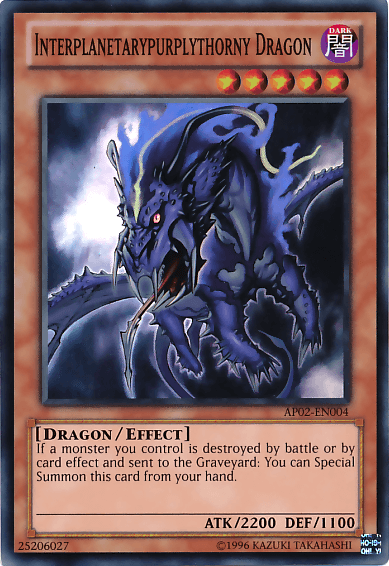 Interplanetarypurplythorny Dragon [AP02-EN004] Super Rare (ONLINE ORDER ONLY)
