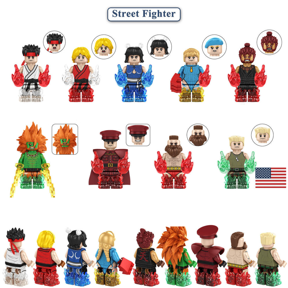 Street Fighter set of 8 (ONLINE ORDER ONLY)