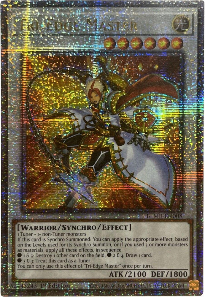 Tri-Edge Master [BLMR-EN008] Quarter Century Secret Rare (ONLINE ORDER ONLY)