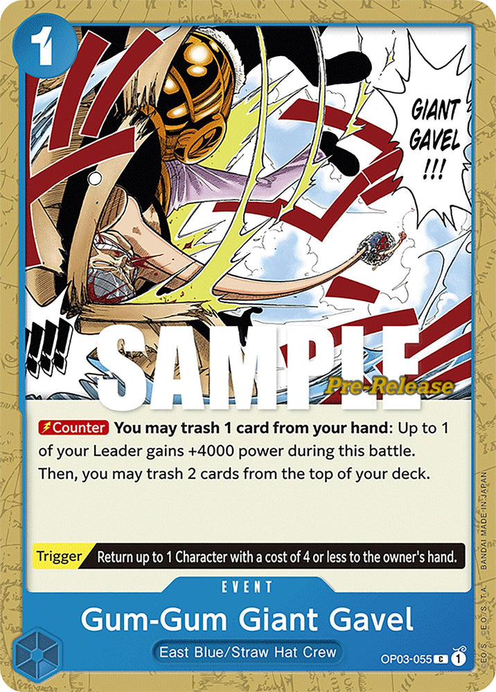 Gum-Gum Giant Gavel [Pillars of Strength Pre-Release Cards] (ONLINE ORDER ONLY)