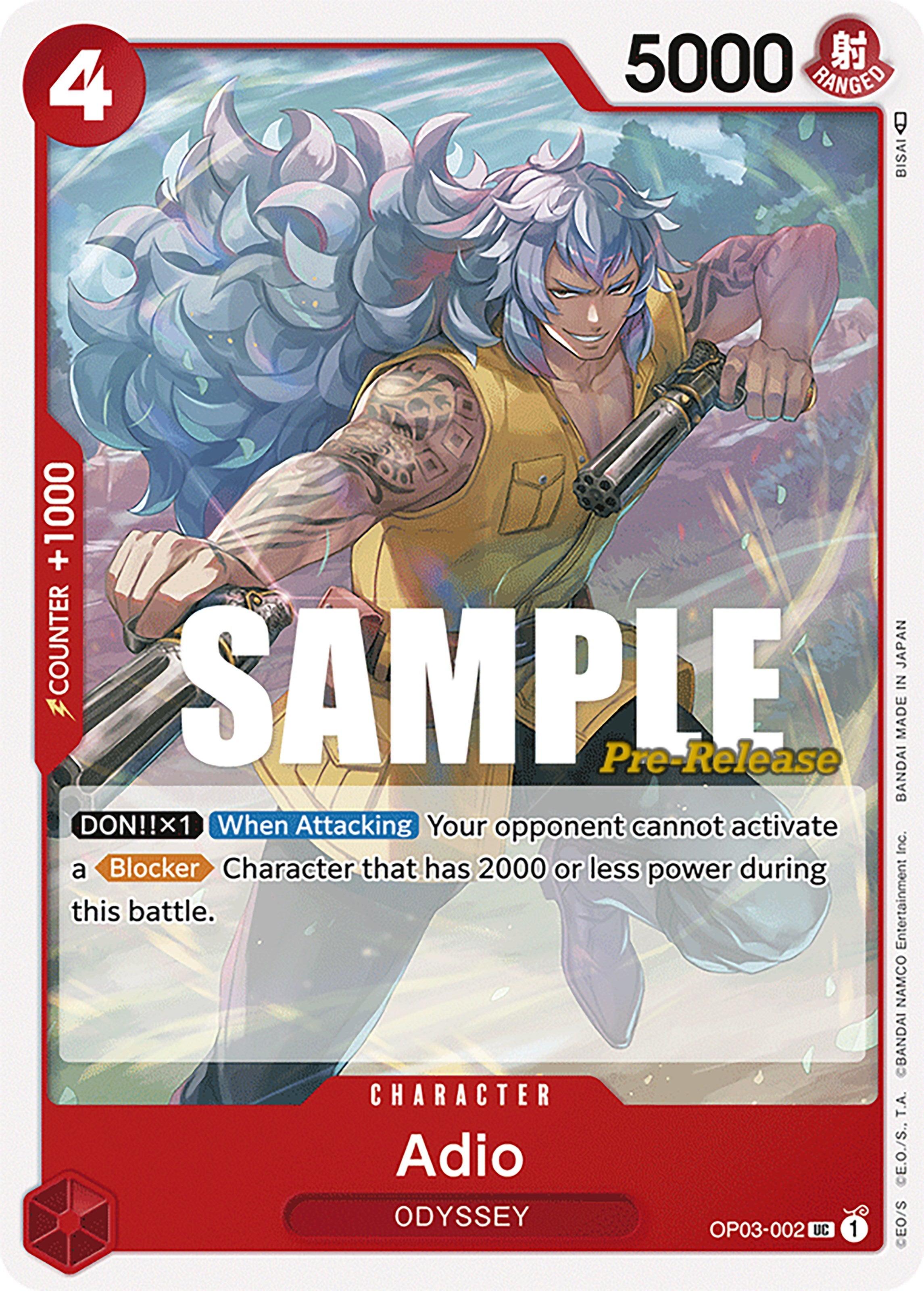 Adio [Pillars of Strength Pre-Release Cards] (ONLINE ORDER ONLY)