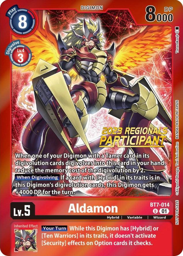 Aldamon [BT7-014] (2023 Regionals Participant) [Next Adventure Promos] (ONLINE ORDER ONLY)