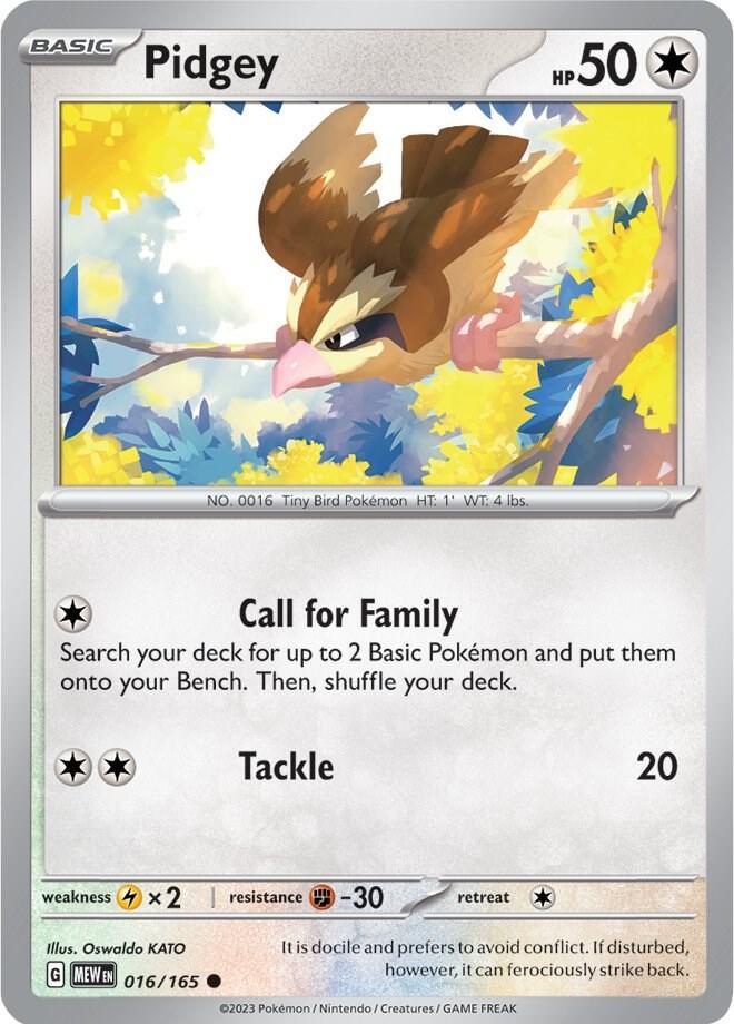 Pidgey (016/165) [Scarlet & Violet: 151] (Online Only)