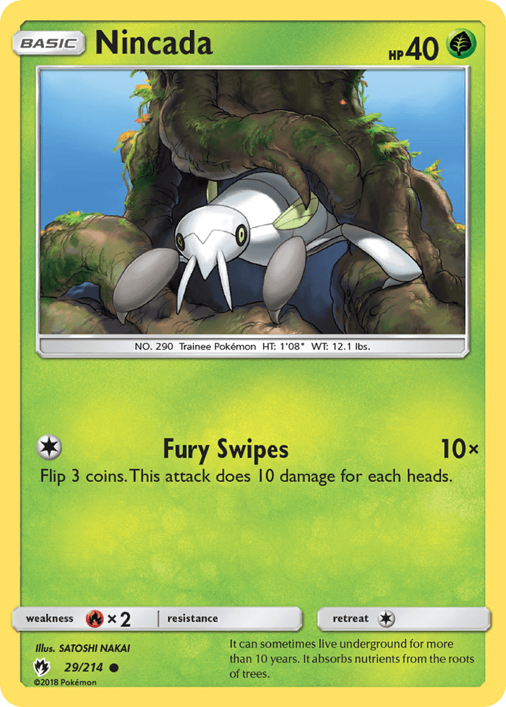 Nincada (29/214) [Sun & Moon: Lost Thunder] (Online Only)