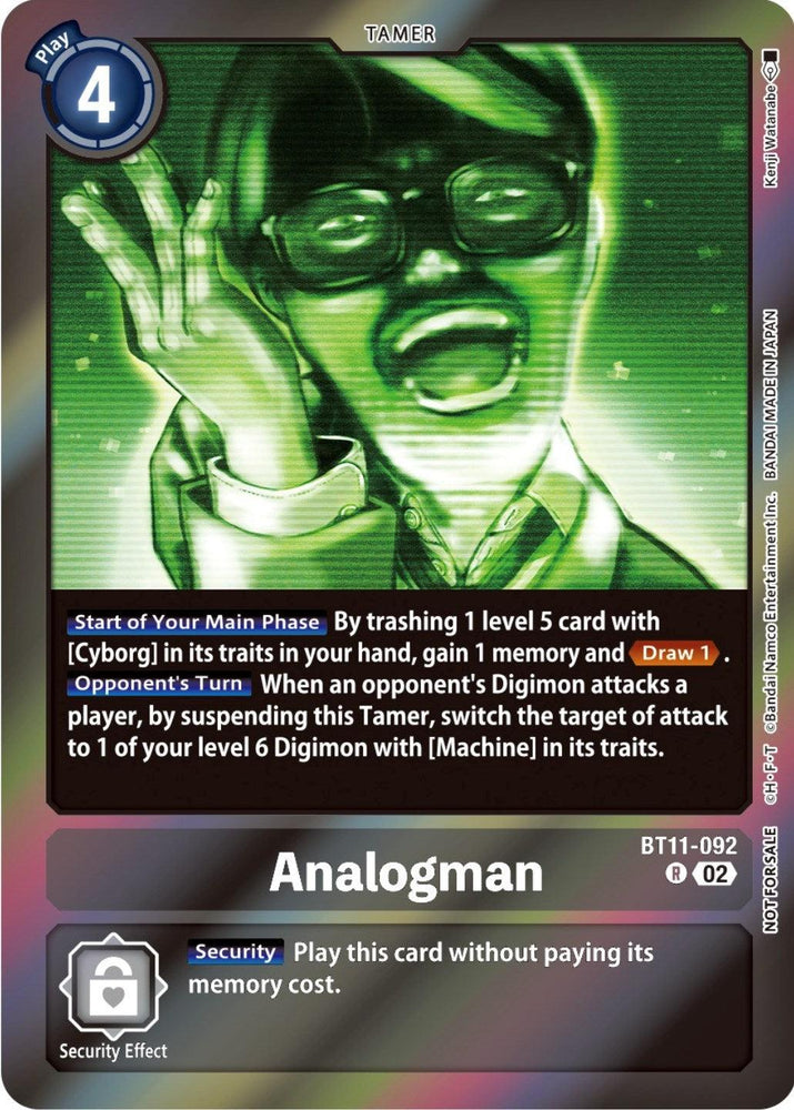 Analogman [BT11-092] (Event Pack 5) [Dimensional Phase Promos] (ONLINE ORDER ONLY)