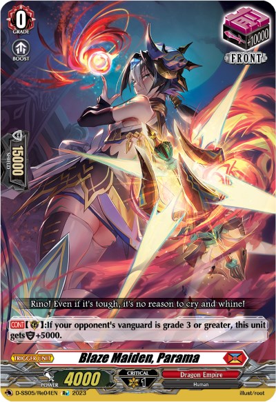 Blaze Maiden, Parama (D-SS05/Re04EN) [Festival Booster 2023]
