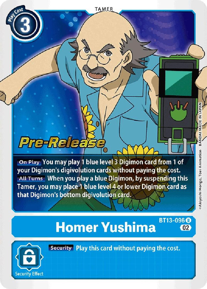 Homer Yushima [BT13-096] [Versus Royal Knights Booster Pre-Release Cards] (ONLINE ORDER ONLY)