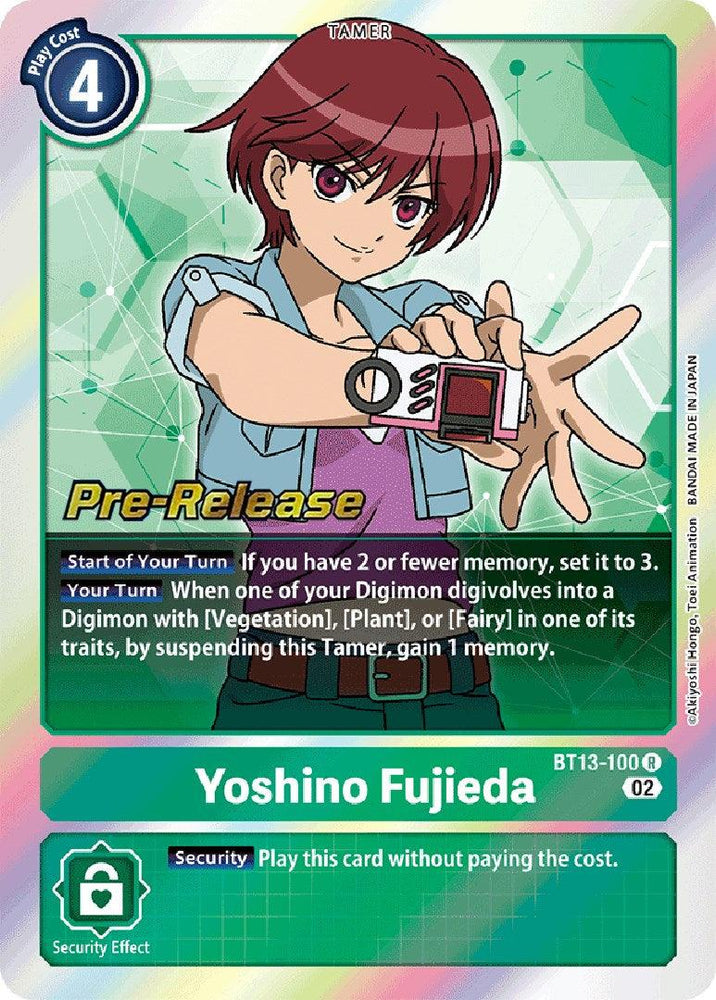 Yoshino Fujieda [BT13-100] [Versus Royal Knights Booster Pre-Release Cards] (ONLINE ORDER ONLY)