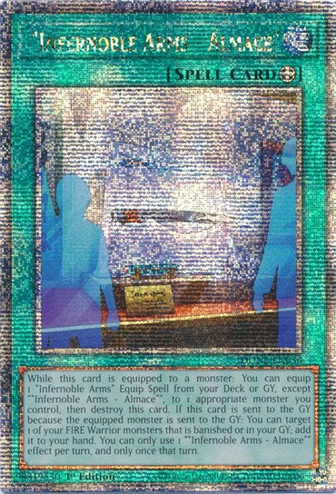 "Infernoble Arms - Almace" [DUNE-EN056] Quarter Century Secret Rare (ONLINE ORDER ONLY)