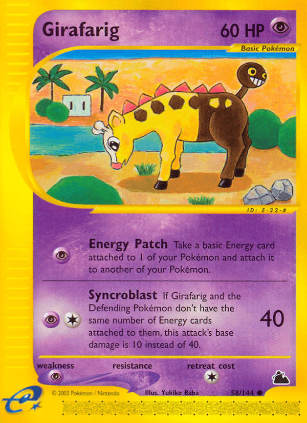 Girafarig (58/144) [Skyridge] (Online Only)