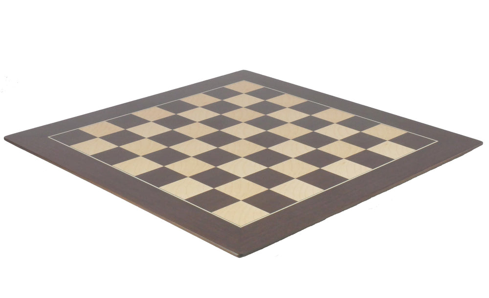 Chess Board - Walnut/Sycamore Barcelona Chess Board (ONLINE ORDER ONLY)