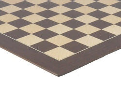 Chess Board - Walnut/Sycamore Barcelona Chess Board (ONLINE ORDER ONLY)