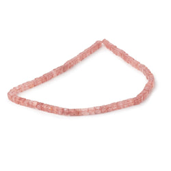 4-4.5mm Strawberry Quartz Plain Cube Beads 14 inch 78 pieces (ONLINE ORDER ONLY)