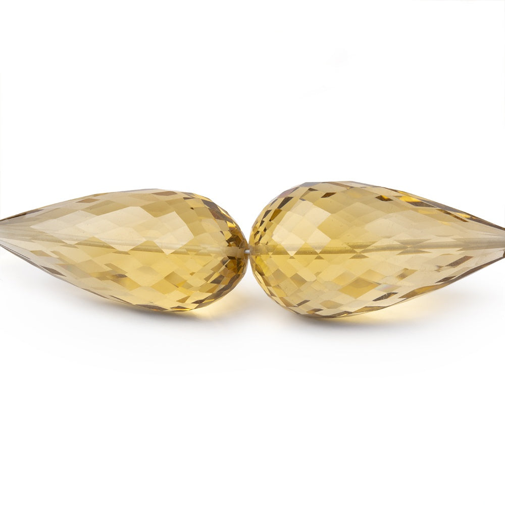 19x9-30x13mm Whiskey Quartz Faceted Tear Drops 8 inch 9 Beads AA (ONLINE ORDER ONLY)