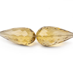19x9-30x13mm Whiskey Quartz Faceted Tear Drops 8 inch 9 Beads AA (ONLINE ORDER ONLY)