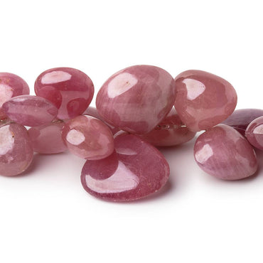 5.5-18mm Ruby Plain Heart Beads 10.5 inch 70 pieces A (ONLINE ORDER ONLY)