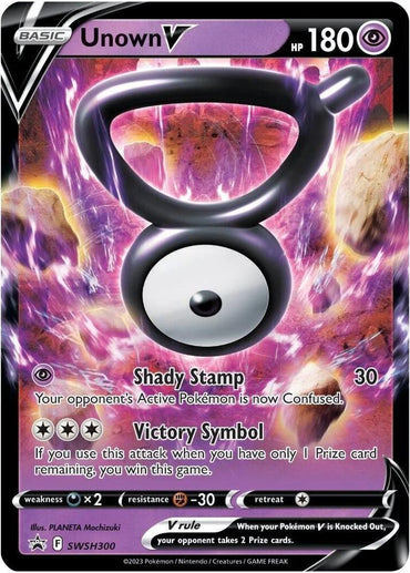 Unown V (SWSH300) [Sword & Shield: Black Star Promos] (Online Only)