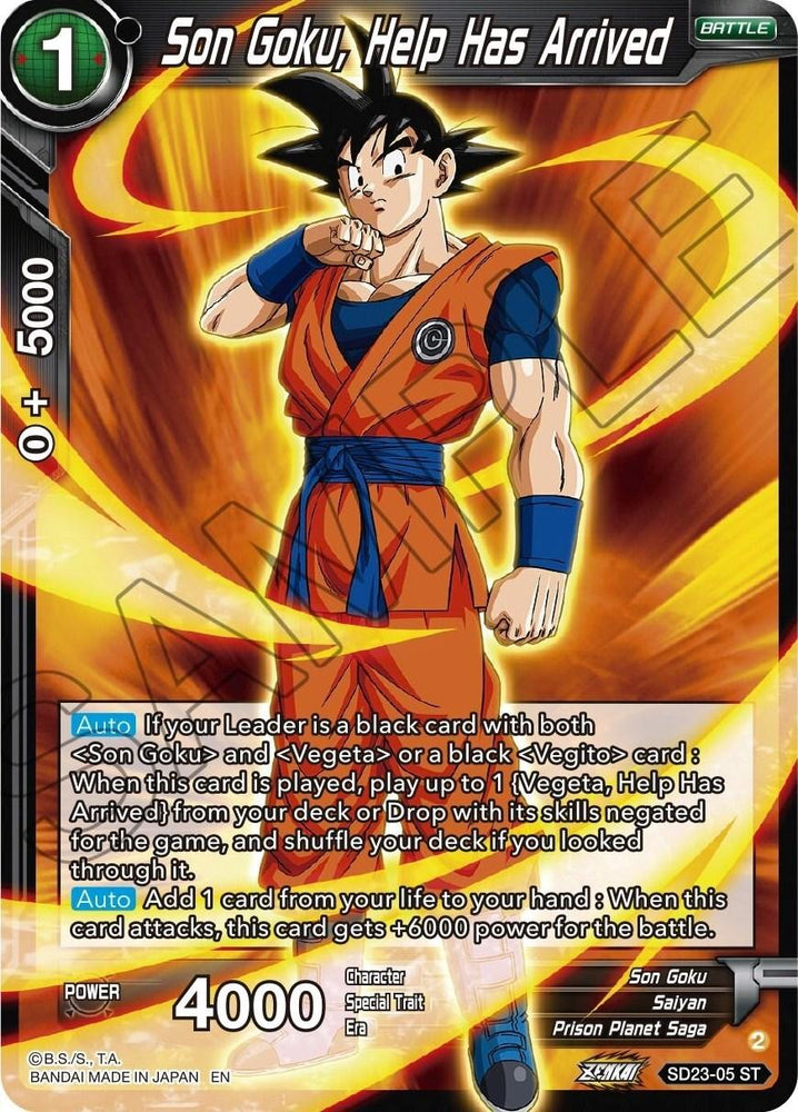 Son Goku, Help Has Arrived (SD23-05) [Critical Blow] (ONLINE ORDER ONLY)