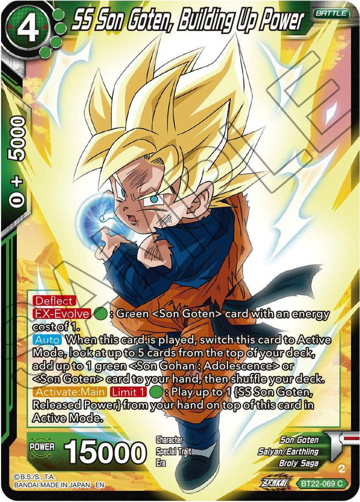SS Son Goten, Building Up Power (BT22-069) [Critical Blow] (ONLINE ORDER ONLY)