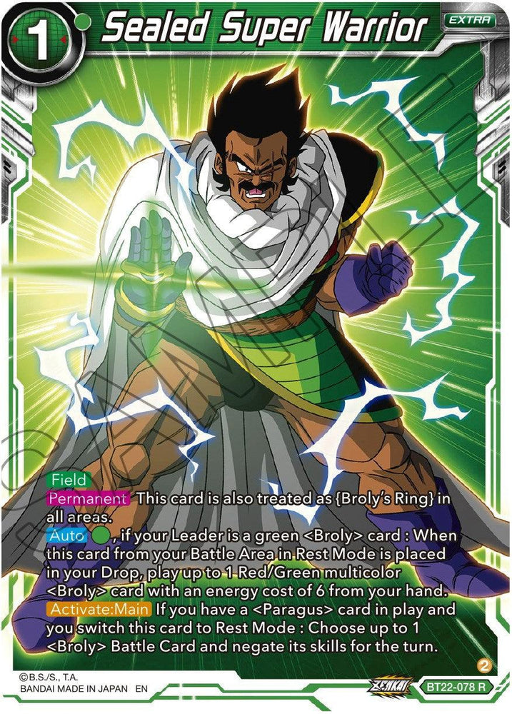 Sealed Super Warrior (BT22-078) [Critical Blow] (ONLINE ORDER ONLY)
