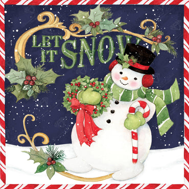 Diamond Art Club – Snowman (Let it Snow!) Christmas Diamond Painting (Square Drill, 20" x 20") (ONLINE ORDER ONLY)