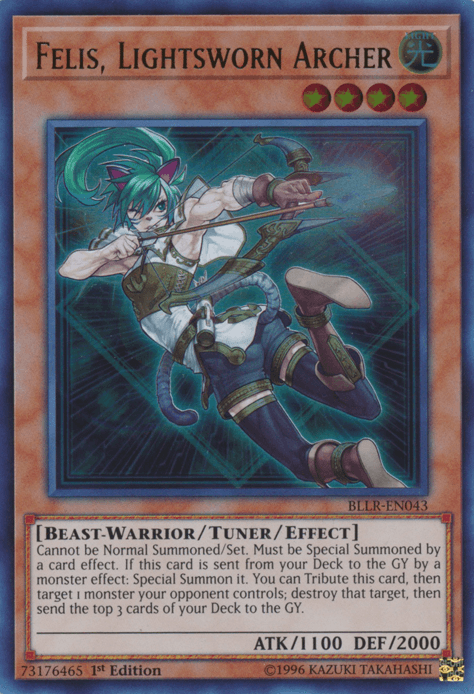 Felis, Lightsworn Archer [BLLR-EN043] Ultra Rare (ONLINE ORDER ONLY)