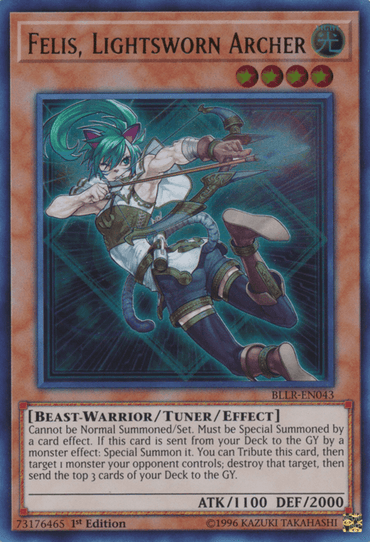 Felis, Lightsworn Archer [BLLR-EN043] Ultra Rare (ONLINE ORDER ONLY)