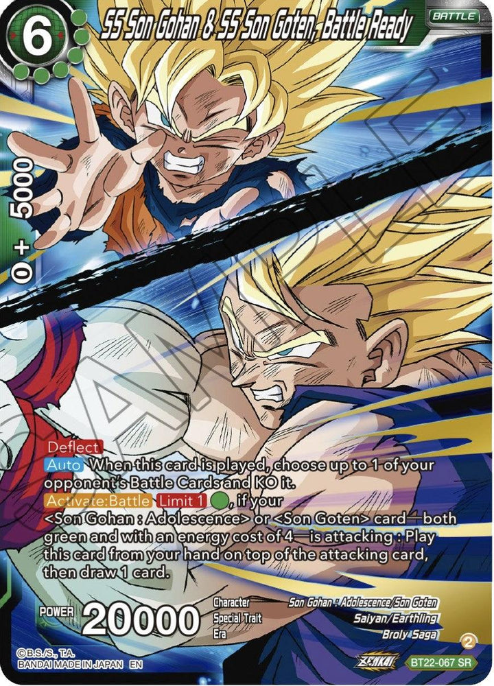 SS Son Gohan & SS Son Goten, Battle Ready (BT22-067) [Critical Blow] (ONLINE ORDER ONLY)