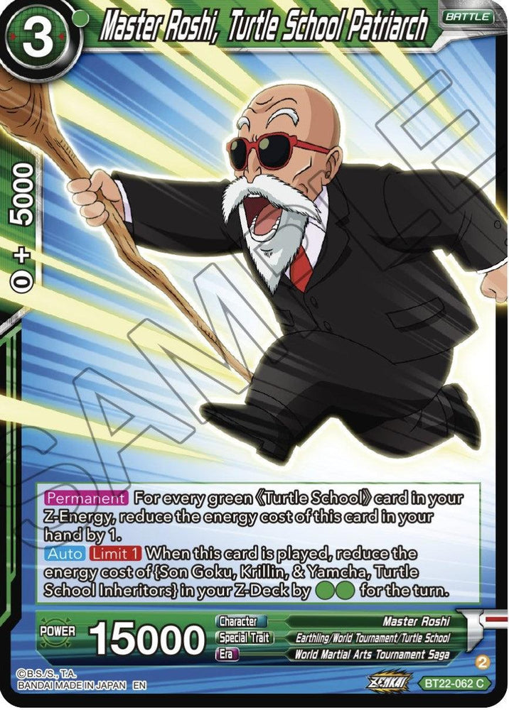 Master Roshi, Turtle school Patriarch (BT22-062) [Critical Blow] (ONLINE ORDER ONLY)