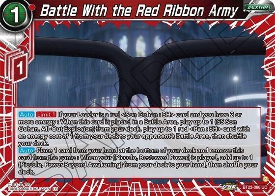 Battle With the Red Ribbon Army (BT22-006) [Critical Blow] (ONLINE ORDER ONLY)