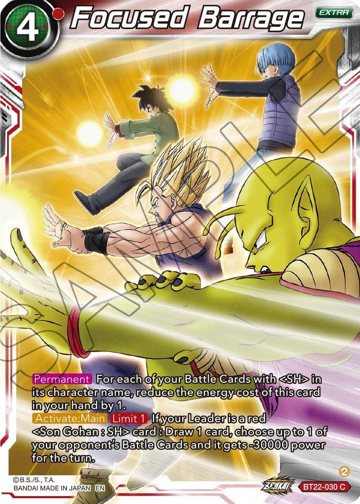Focused Barrage (Bt22-030) [Critical Blow] (ONLINE ORDER ONLY)