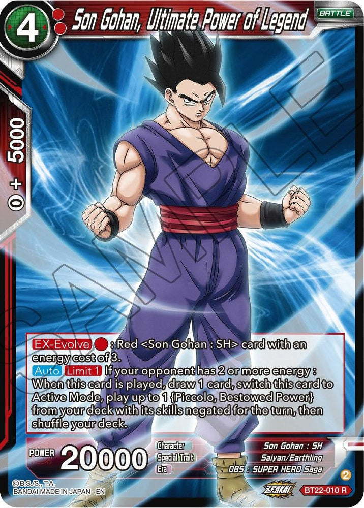 Son Gohan, Ultimate Power of Legend (BT22-010) [Critical Blow] (ONLINE ORDER ONLY)