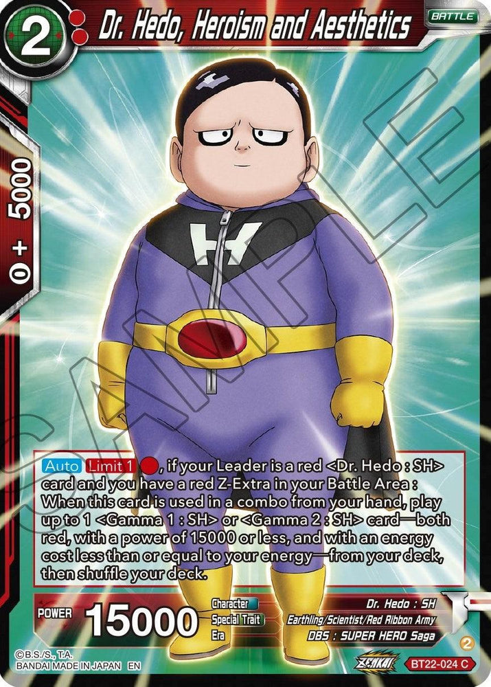 Dr. Hedo, Heroism and Aesthetics (BT22-024) [Critical Blow] (ONLINE ORDER ONLY)