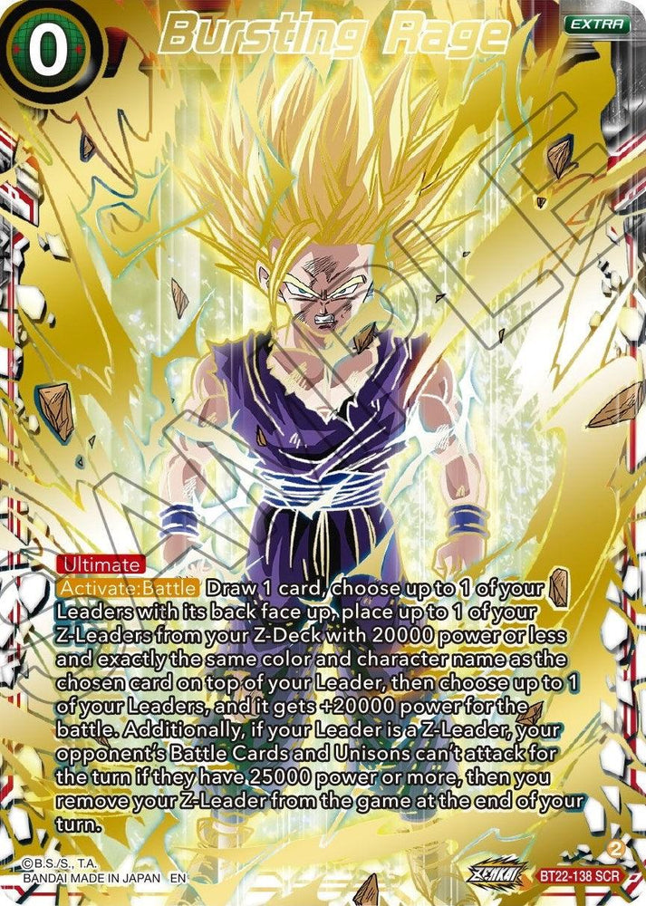 Bursting Rage (BT22-138) [Critical Blow] (ONLINE ORDER ONLY)