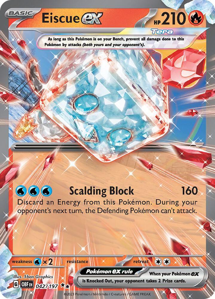 Eiscue ex (042/197) [Scarlet & Violet: Obsidian Flames] (Online Only)