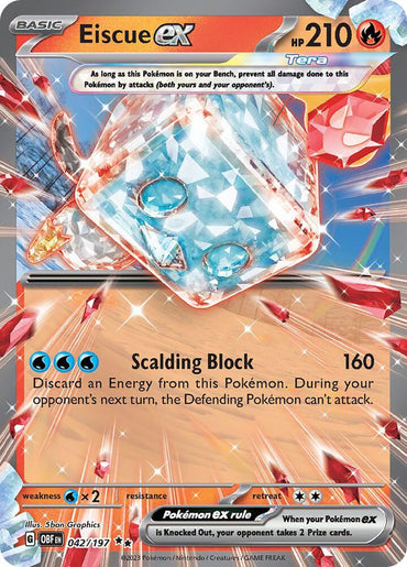 Eiscue ex (042/197) [Scarlet & Violet: Obsidian Flames] (Online Only)