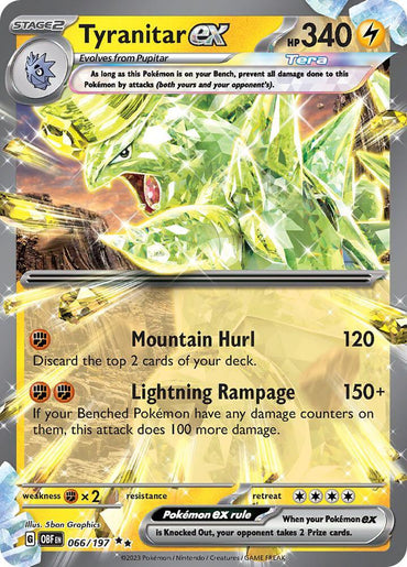 Tyranitar ex (066/197) [Scarlet & Violet: Obsidian Flames] (Online Only)
