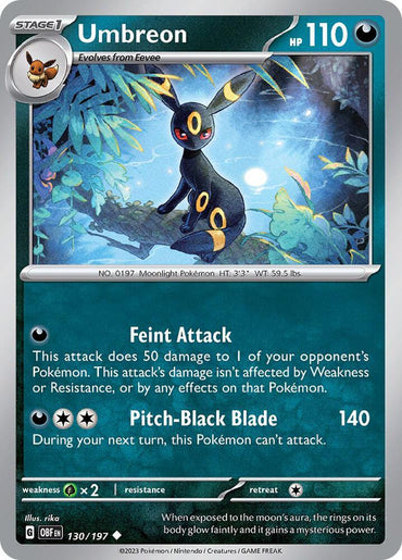 Umbreon (130/197) [Scarlet & Violet: Obsidian Flames] (Online Only)