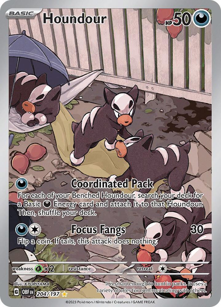 Houndour (204/197) [Scarlet & Violet: Obsidian Flames] (Online Only)