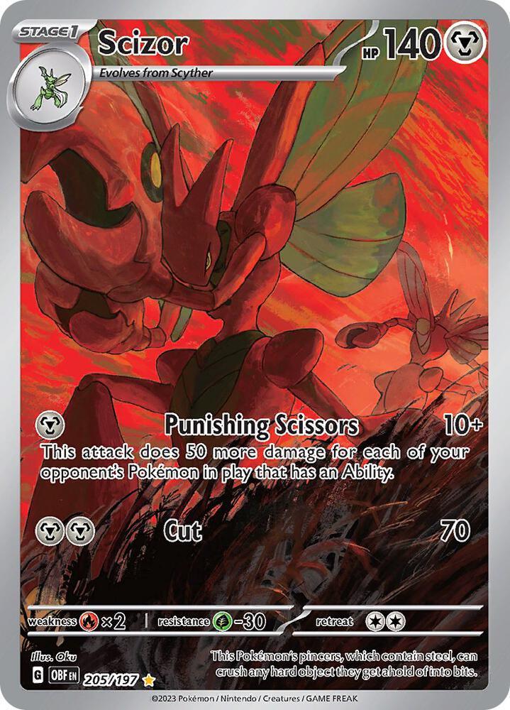 Scizor (205/197) [Scarlet & Violet: Obsidian Flames] (Online Only)