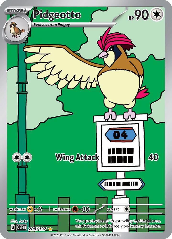 Pidgeotto (208/197) [Scarlet & Violet: Obsidian Flames] (Online Only)