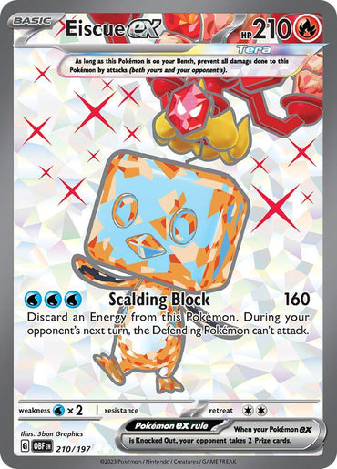 Eiscue ex (210/197) [Scarlet & Violet: Obsidian Flames] (Online Only)